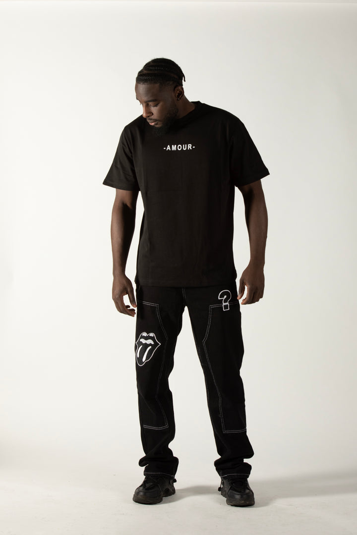 T-shirt Amour Noir