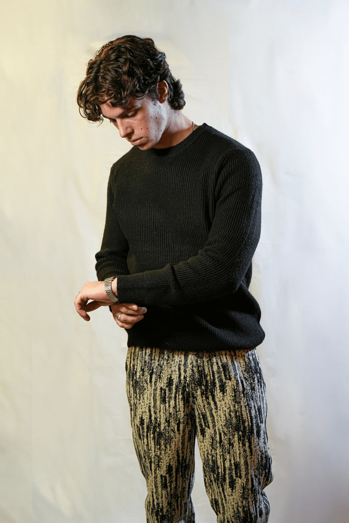 Pull Chiné Noir