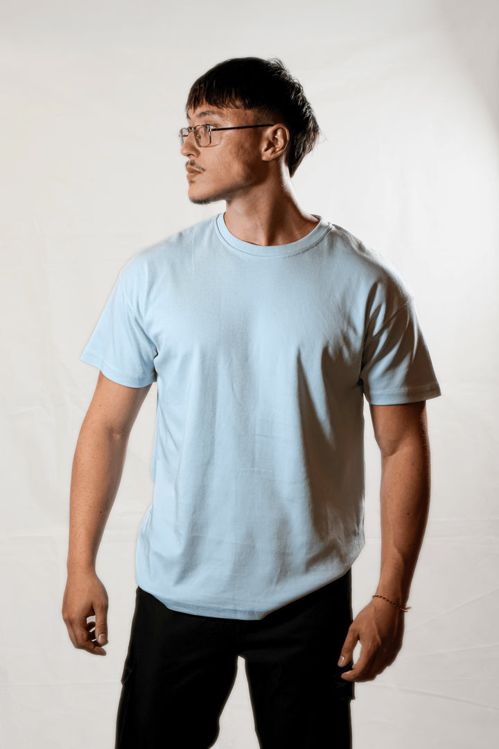 T-shirt Uni Bleu