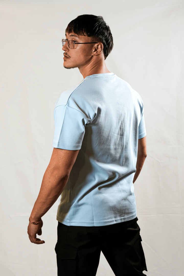 T-shirt Uni Bleu